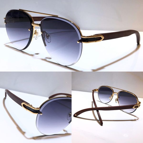 

8200986 солнцезащитные очки для мужчин овальная овальная рамка популярные uv400 деревянные ножки мужские дизайнерские солнцезащитные очки не, White;black