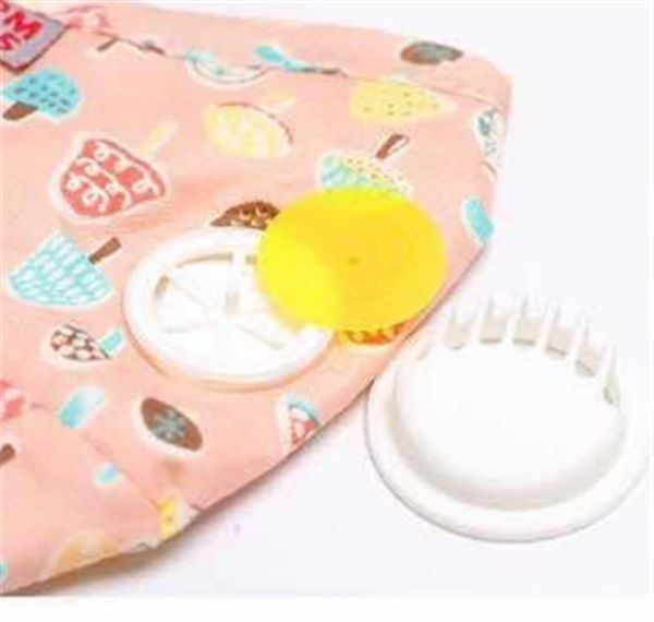 

Kid Cotton Face Mask 3D Mask 5 layers Cartoon Face Masks With Filter Breather Valve PM2.5 Anti Haze Dustproof Protective Mask Whoelsale