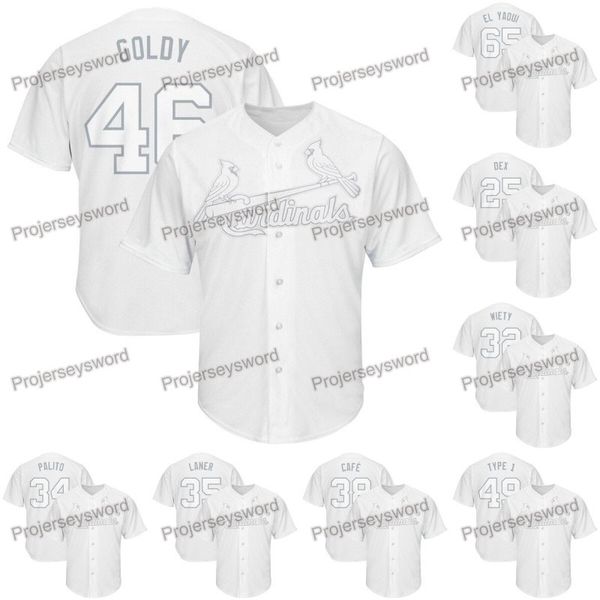 

2019 Players Weekend St. Louis Paul Goldschmidt Goldy Cardinals Jersey Yairo Munoz PALITO Jose Martinez CAFE Hicks TYPE 1 Brebbia BREBBIA