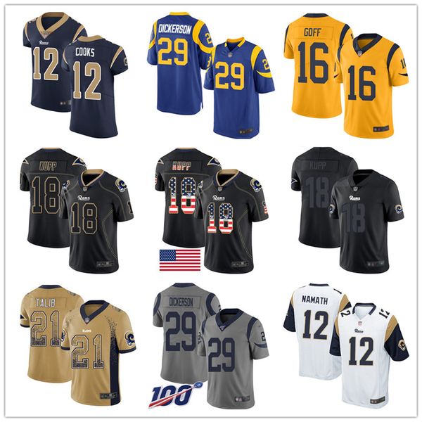 

Custom Ram Jerseys Eric Dickerson Todd Gurley Jared Goff Aaron Donald Brandin Cooks Clay Matthews Aqib Talib Marcus Peters Kupp Football
