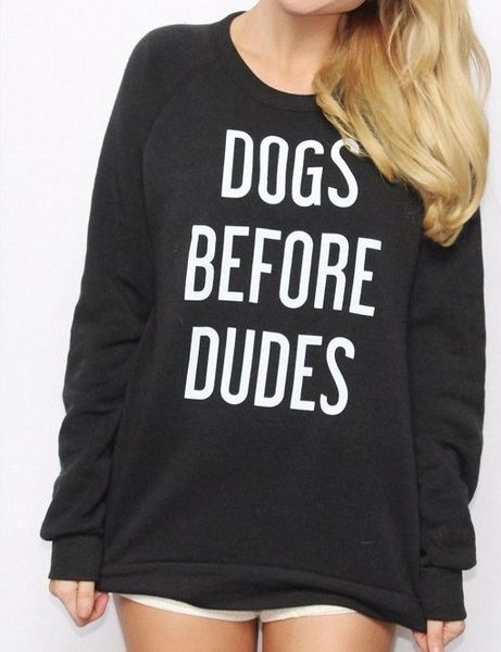 

woman plus size sweatshirts female long sleeve clothes black o-neck hoodies dogs before dudes streetwear hoodies