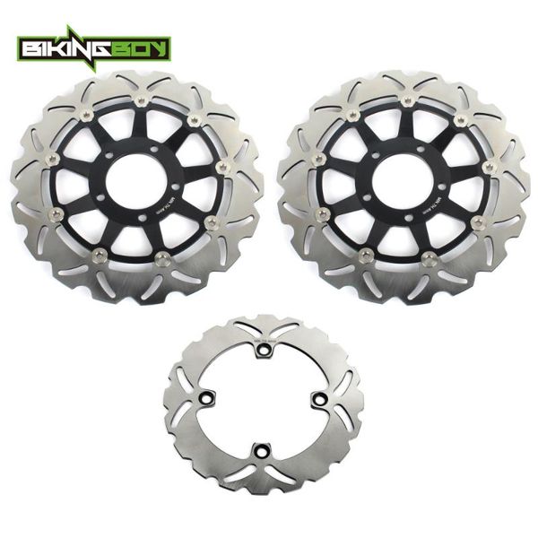 

bikingboy front rear brake discs rotors disks for t595 t955 daytona 01 02 03 04 05 06 t509 speed triple 2002 2003 2004