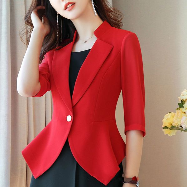 

2019 spring and autumn suit loose coat girls sleeve small vadim women ukraine feminino festival blazer femme shein gothic, White;black