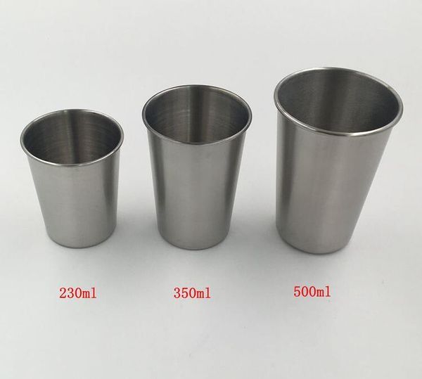 

selling 230ml350ml500ml stainless steel cups pint cups water tumblers stackable and unbreakable drinking cups