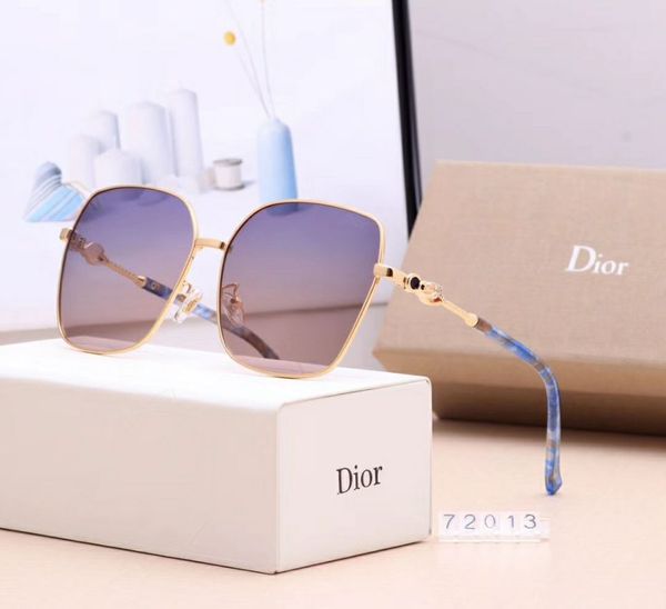 

designer of popular sunglasses for women's wear brand 72013 square summer wear full frame high-quality anti-ultraviolet mixed color mat, White;black