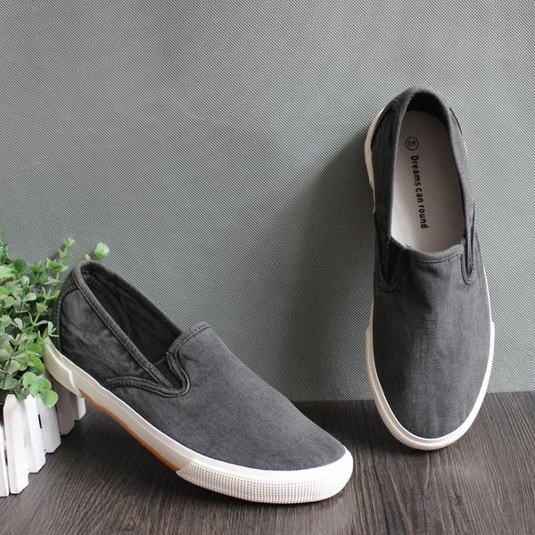 

classics fashion casual loafers shoes for men solid comfy flat slip on shoes spring autumm concise driving, Black