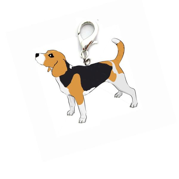 

dog tag disc disk beagle pet id enamel accessories collar necklace pendant levert dropship dig671 dog collars leashes