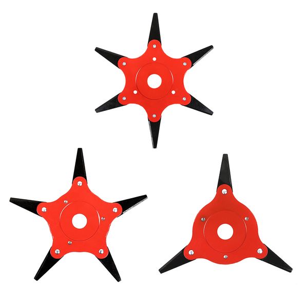 

2pcs 3/4/5/6 teeth brush cutter blade trimmer metal blades trimmer head 65mn garden grass head for lawn mower
