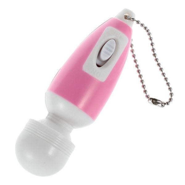 1pc Mini vibratore Vibe portachiavi tasca bacchetta magica massaggio vibrazione capezzolo stimolatore clitoride bacchetta magica massaggiatore C18112801