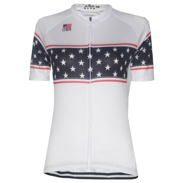 

hirbgod 2020 new usa pro team cycling jersey women breathable sport short sleeve bike clothing mtb road bicycle race shirt,hk683, Black;red