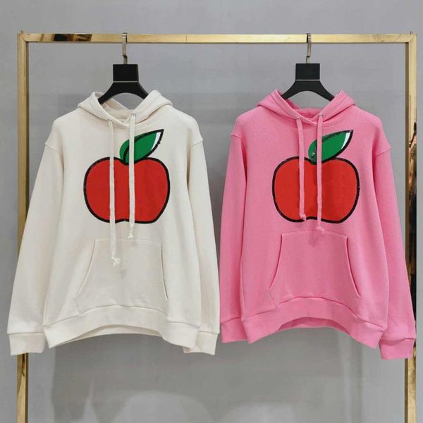 

19fw sequin printing patchwork hooded sweater cotton comfortable sweatshirt mens and women couple designer hoodies hfxhwy075, Black