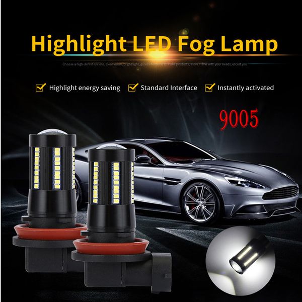 

1piece car led fog light lamp 9005/hb3 2016 66led front fog light led lights for car auto lamps for cars
