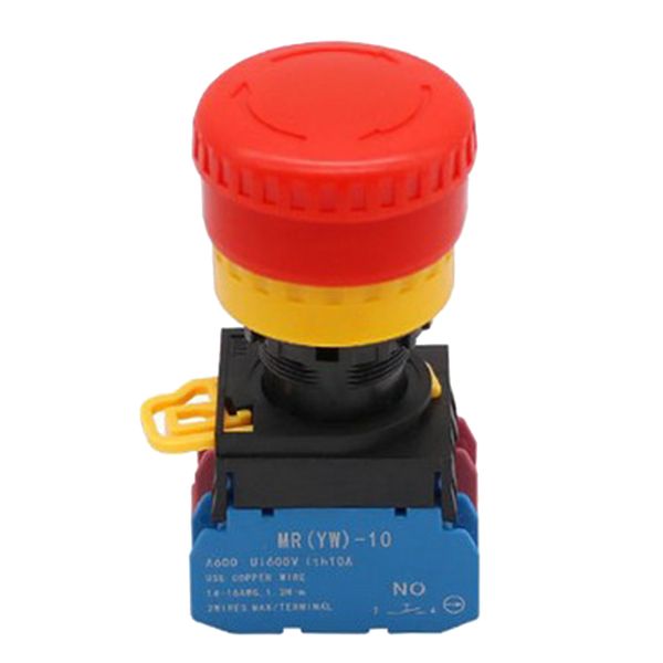 

1pc emergency sround head push button switch durable plastic yw-11zs red