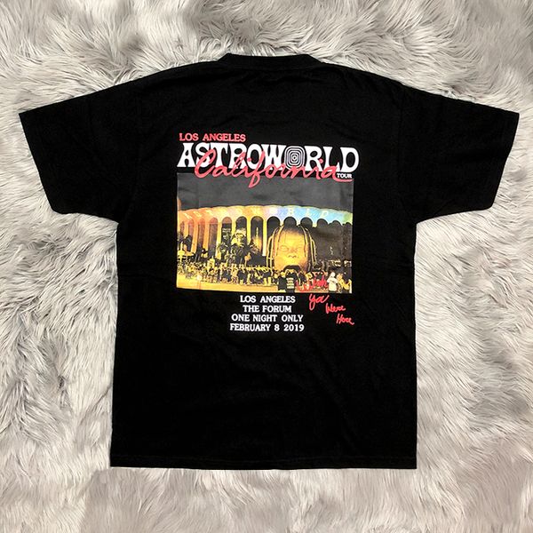 

Travis Scott AstroWorld Mens Tshirts Short Sleeve Crew Neck Fashion Casual Clothing World Tour Concert Apparel