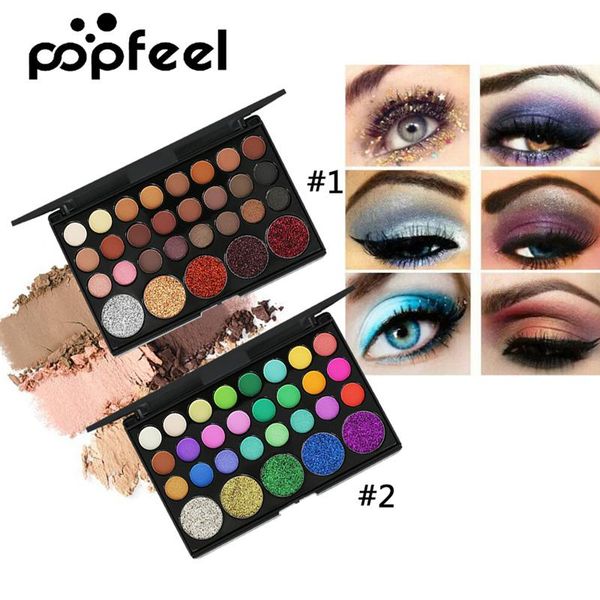 

popfeel 29 colors wedding eyeshadow palette matte shimmer glitter nude pigmented metallic finish eye shadow bling bling eyeshadow