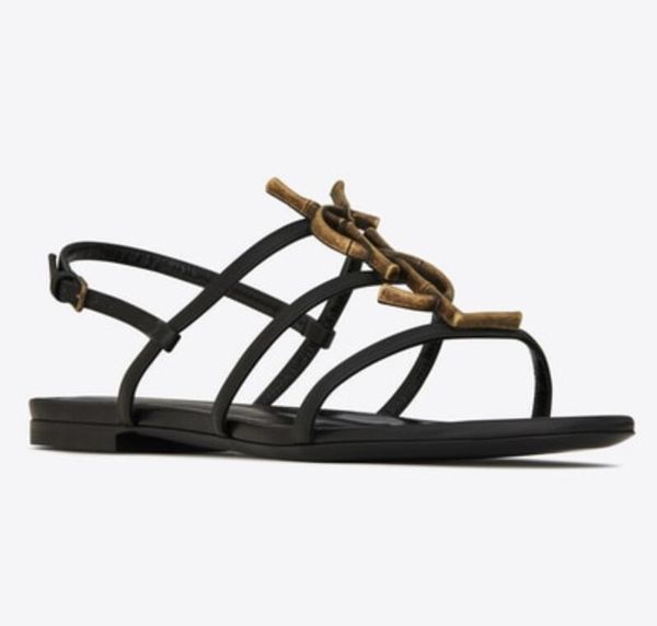 

2019 brand new hoe woman ummer buckle trap bamboo joint andal y l flat hoe pointed toe fa hion hoe in tock