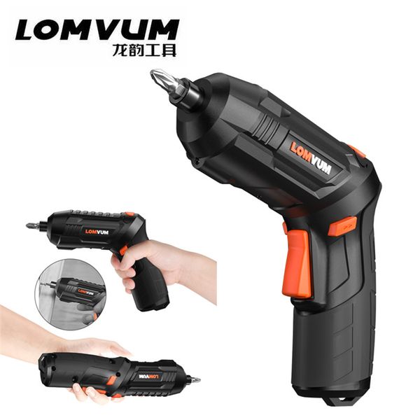 

lomvum 4.2 v беспроводная отвертка литий-ионный аккумулятор многофункциональная бытовая мини-отвертка рабочая розетка сверла электроинструме