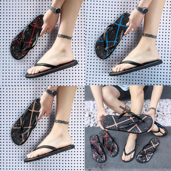 

men's shoes sandals flip flops black summer casual sandals men's beach shoes fashion wear indoor non-slip slippers