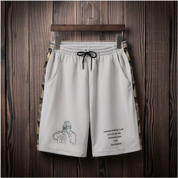 

мужские дизайнерские спортивные шорты летние мужские шорты открытый комбинезон брюки тренд печати капри мужские пляжные брюки мода свободные, White;black