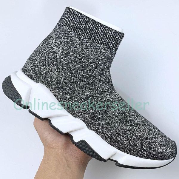 

2020 speed trainer sock shoes casual sneakers for men women designer shoes high mid black red fashion luxury platform chaussure