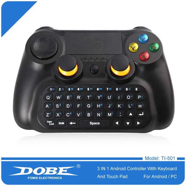 

selling dobe ti - 501 3 in 1 wireless multifunctional controller keyboard keypad mouse touchpad for android smart tv / pad / pc