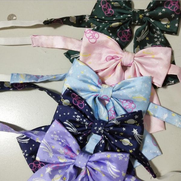 

lovely star sky embroidery yarn weaving academy style jk uniform sailor dress student shirts and ties wholesale in stock, Black;blue