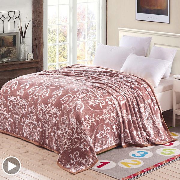 

plaid nordic covers for bed flannel blanket sofa covers bedsheet fleece fur nap bedspreads thorw flower 200x230 couple bed quilt