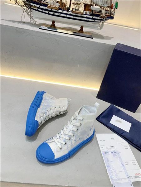 

canvas shoes high b23 oblique sneakers 19ss flowers technical platform shoes fashion outdoor sneakers casual shoes, Black