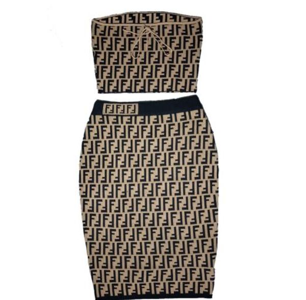 

European tation 2019 ummer knit bag hip kirt uit ff hort leeved hirt half kirt two piece ice ilk kirt women