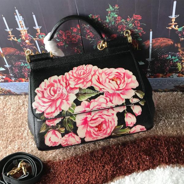 

designer handbags designer luxury bag classical flower genuine leather handbags fashion purse blooms women shoulder bags