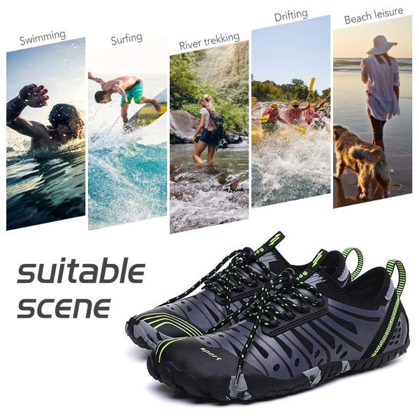 

men women summer outdoor shoes lightweight breathable mesh beach quick dry wading upstream water shoe diving swimming socks