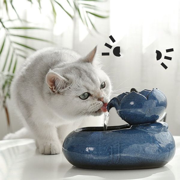 

керамический pet water dispenser cat water dispenser автоматический цикл собака питьевой бассейн фонтан