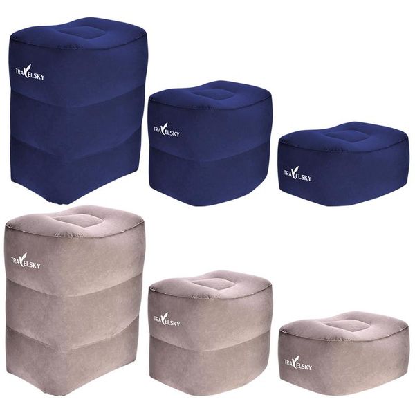 

inflatable footstool long-distance aircraft foot pad train hard seat foot step travel inflatable pillow