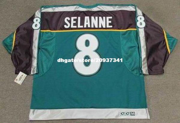 

wholesale mens teemu selanne anaheim mighty ducks 1998 ccm alternate retro hockey jersey, Black;red
