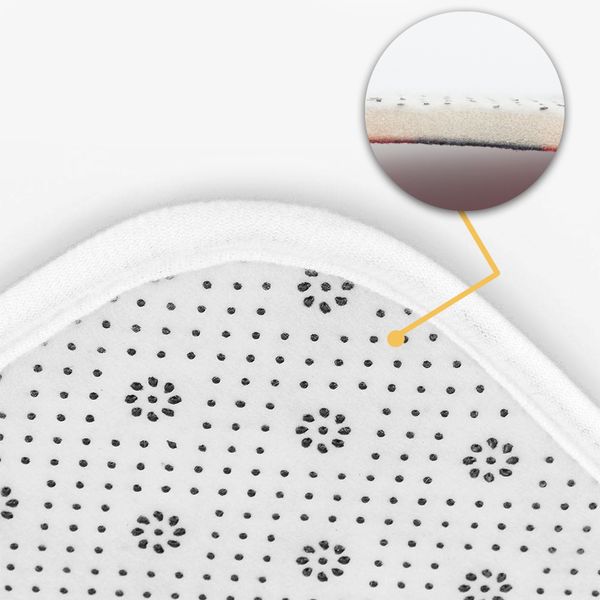 

3 pieces bathroom set white wave point pink bath set toilet cover mat pedestal rug non-slip bathroom rug set
