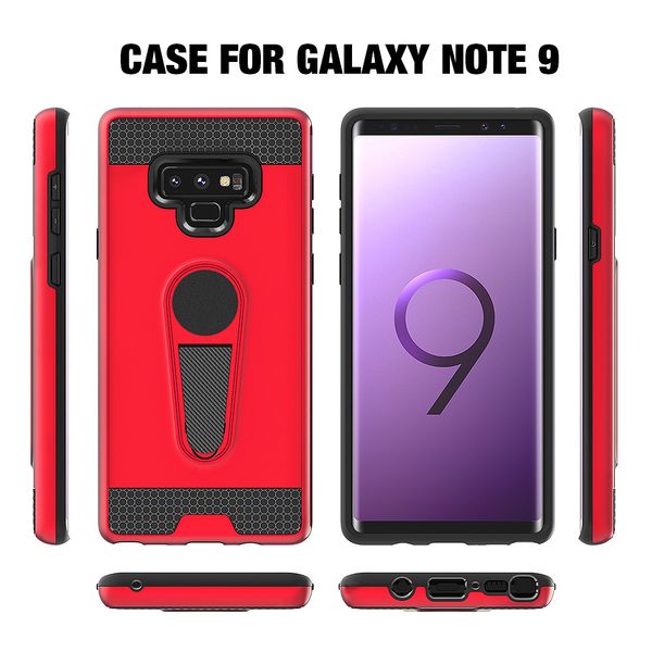 

new for samsung note9 note8 tpu cases armored full edge protective case cover with kickstand anti fall for s6 7 8