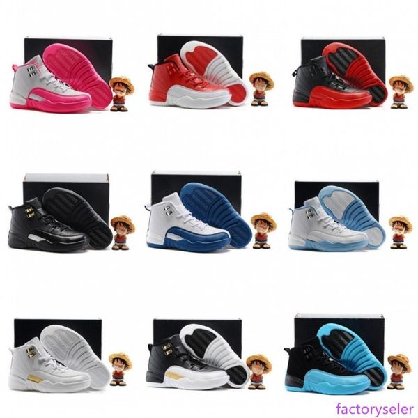 

boys girls 12 12s gym red hyper violet purple ovo kids basketball shoes childrens pink white blue dark grey toddlers birthday gift