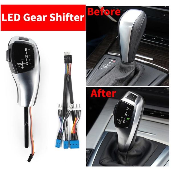 

lhd led gear shift shifter knob automatic lever for 1 3 5 series e81 e87 e82 e88 e90 e91 e92 e93 z4 e89 e46 2d 4d 5d e60 e61