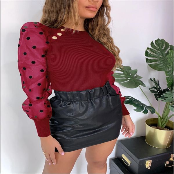 

2019 fashion perspective temptation slim mesh sleeve 2019 fashion perspective temptation slim mesh sleeve top, White