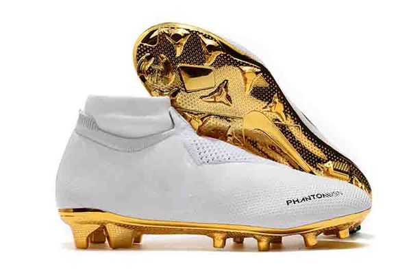 

2019 new arrival gold mens soccer shoes phantom vsn elite df sg-pro anti clog soccer cleats phantom vision football boots scarpe calcio hot