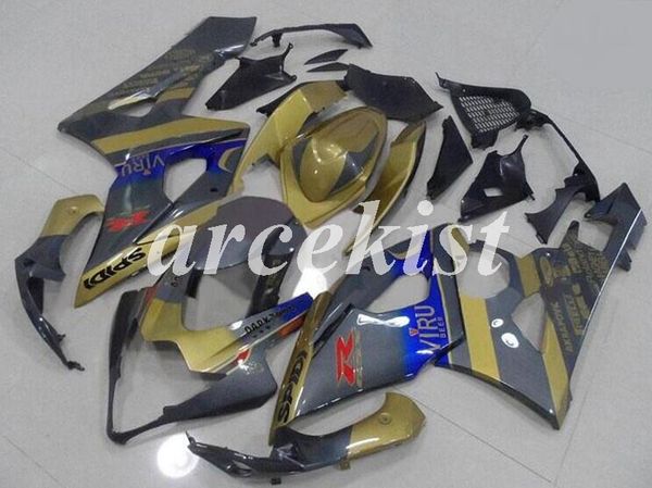 

4 подарки новый abs мотоцикл обтекатели набор, пригодный для suzuki gsxr1000 gsxr1000 k5 2005 2006 05 06 кузовостроение набор прохладный зол