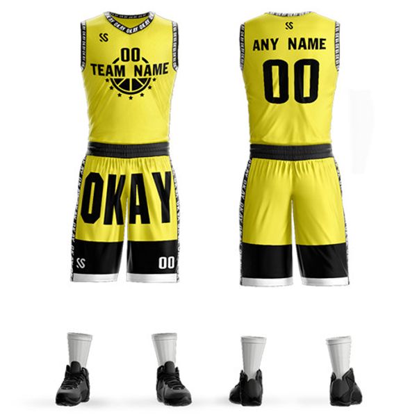 black and yellow jersey basketball