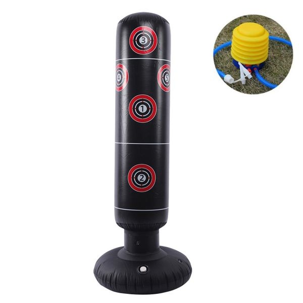 

inflatable boxing punching bag kick training sandbag pump for kids adults