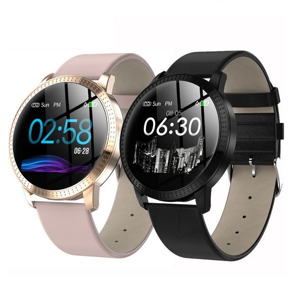 

cf18 color screen smart wristband heart rate blood pressure monitor fitness tracker bracelet multi sport mode smart band for android ios
