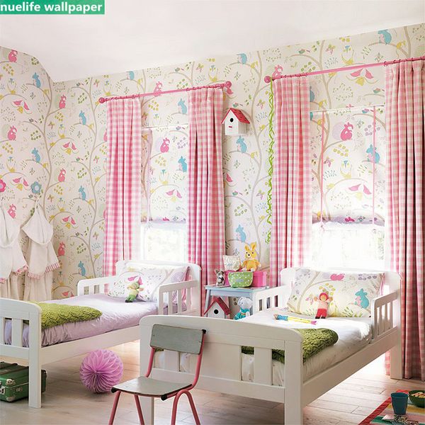 Cartoon Pink Owl Pattern Wallpaper Children S Room Bedroom Study Living Room Shop Tv Background Wall Non Woven Wallpaper Hd Wallpapers 4 Free Hd