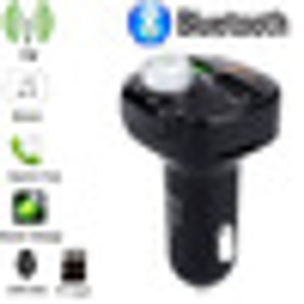 

2019 qc 3.0 fm transmitter portable music dual usb for car kit drop shipping