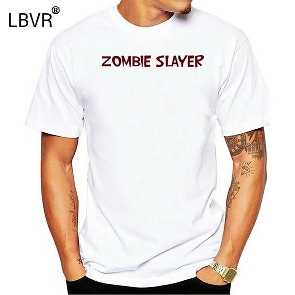 

dead island video game zombie slayer custom white t-shirt, White;black