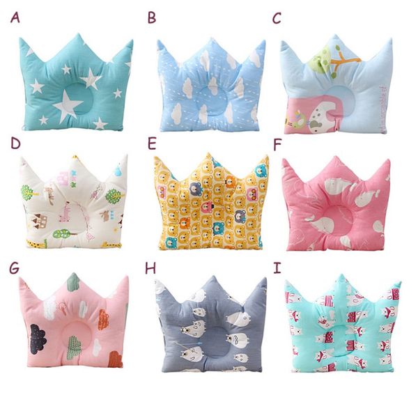 

new anti-migraine baby cotton cartoon pillow concave adorable baby shape memory foam pillows high quality