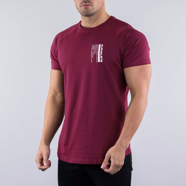

mens summer gyms повседневная футболка с длинным верхом alphalete фитнес бодибилдинг мышцы мужские короткие футболки хлопок с принтом улична, White;black