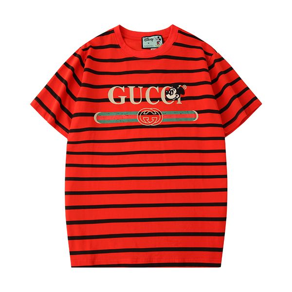 

mens brandshirts luxury designershirts mens women t shirts stripes summer tees short sleeves casual sweatshirt gq b105544l, Black